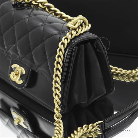 chanel bag gold plated hardware|Chanel bag with gold chain.